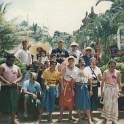 IDN Bali 1990OCT01 WRLFC WGT 009  Group photo time. : 1990, 1990 World Grog Tour, Asia, Bali, Indonesia, October, Rugby League, Wests Rugby League Football Club